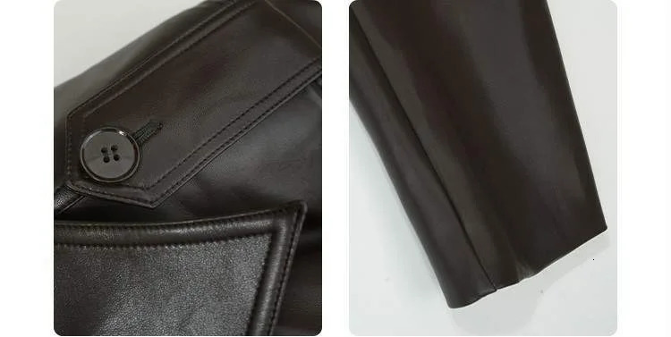 Women Faux PU Leather Coats Turn Down Collar Black High Waist Lace Up Long Jackets Casual Elegant Y2k Maxi Loose Windbreak 241115