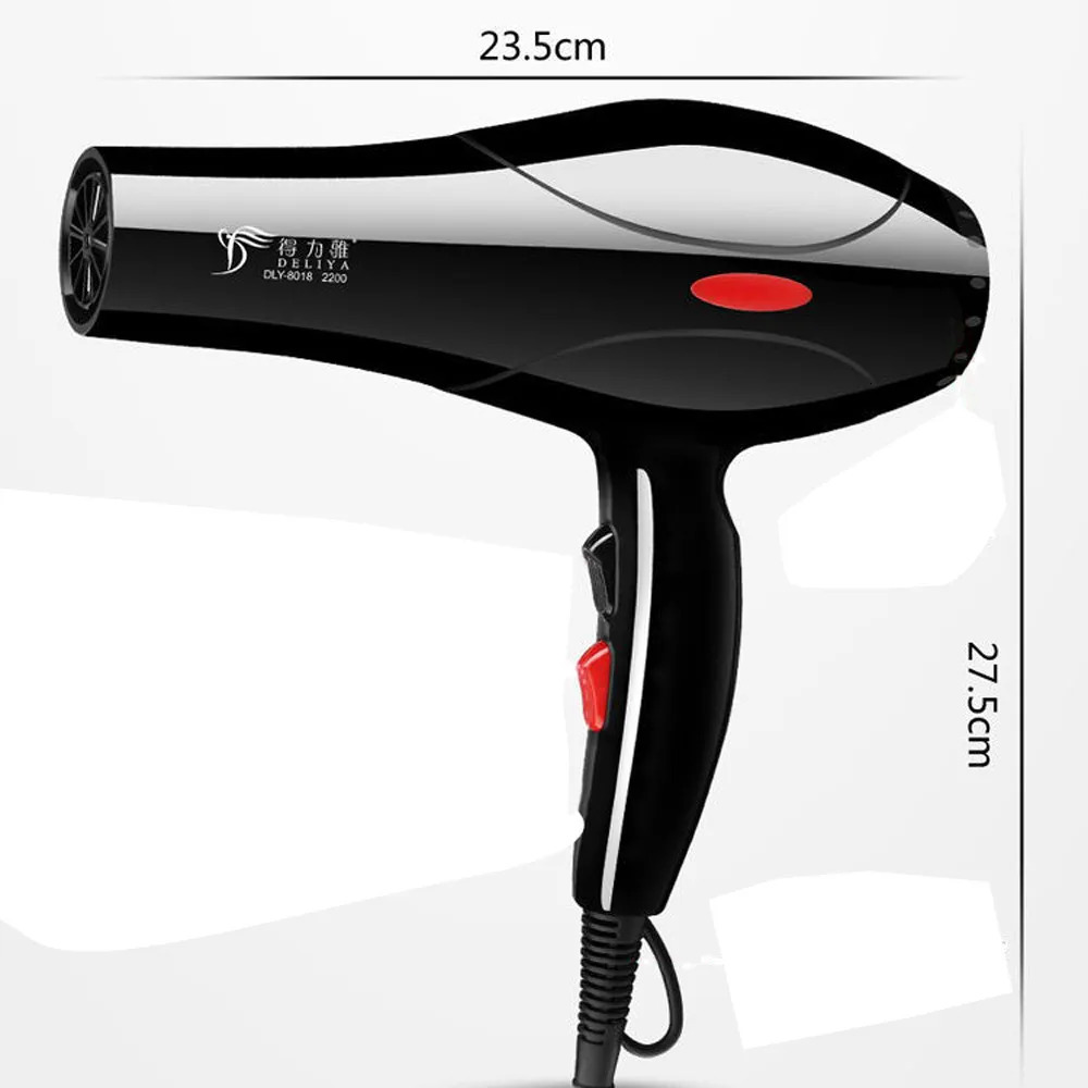 2200w Negative Ion Hair Dryer Professional Blue Light Anion Blow Dryer Salon Hair Styling Hairdryer 2 Speed 3 Heat Settings 240415
