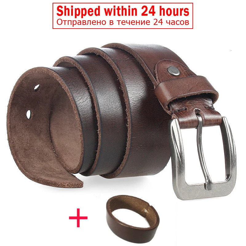 MEDYLA Mens Top Leather Casual High Quality Belt Retro Pin Buckle Mens Original Bull Belt 241115
