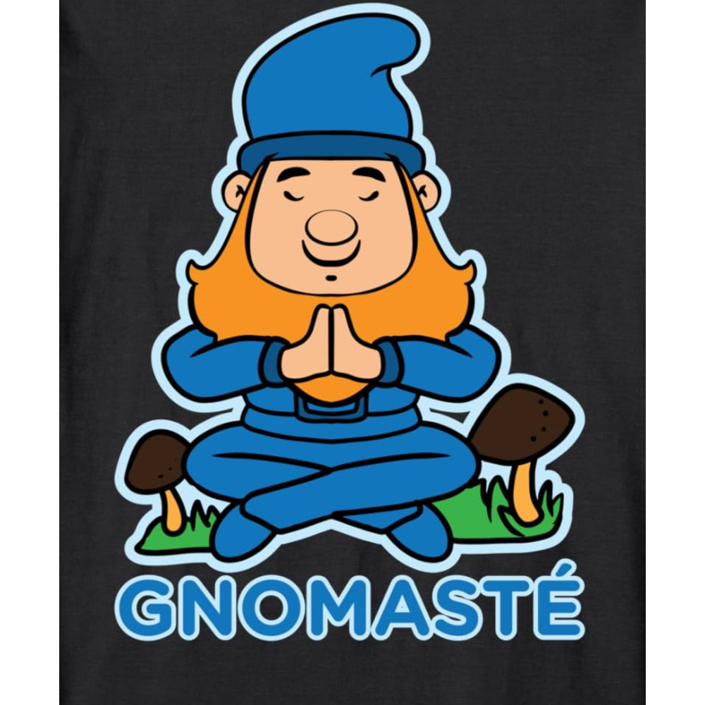 Long Sleeve Shirts for Men sweatshirt Gnomaste - Yoga & Meditation Gnome Funny Gift Long Sleeve T-Shirt T shirt Tee Streetwear Casual tops clothes coo