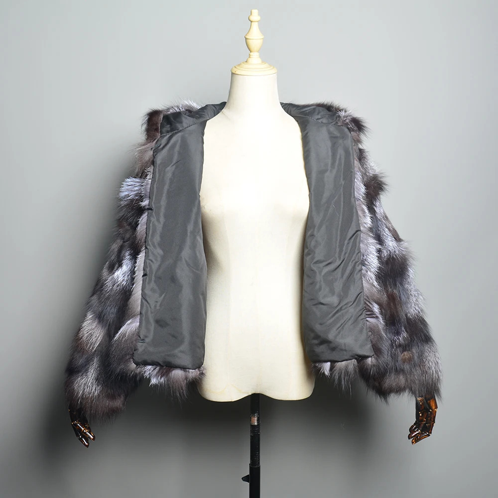 2024 Winter Women Real Fur Coat 100 Natural Jacket Collar Fashion Thick Warm Lady Outerwear 241115