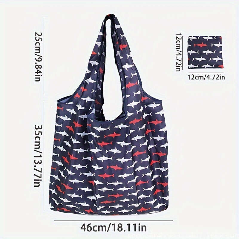 Leopard Print Large Capacity Foldable Tote - High-Quality Polyester, Reusable Grocery Shopping Bag with 44.09LB Capacity, Perfect for Clothes Storage,