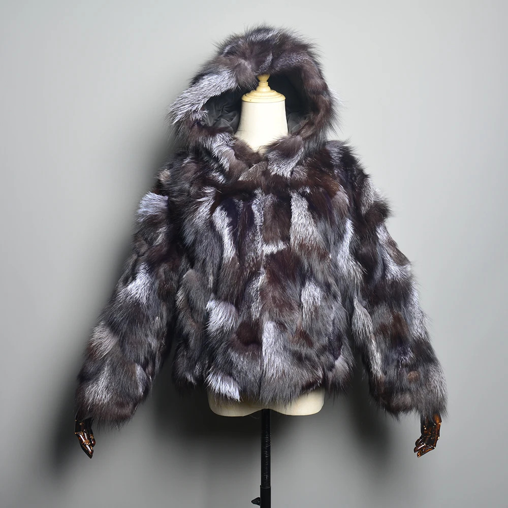 2024 Winter Women Real Fur Coat 100 Natural Jacket Collar Fashion Thick Warm Lady Outerwear 241115