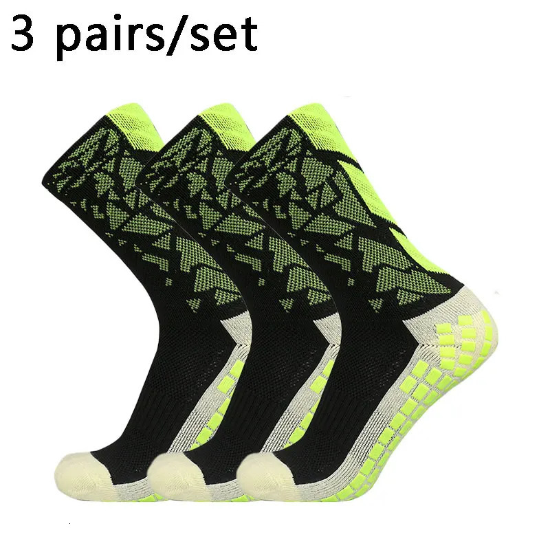 3 pairs Men Women Camouflage Soccer Socks Breathable Sports Silicone Anti Slip Grip Football 241114