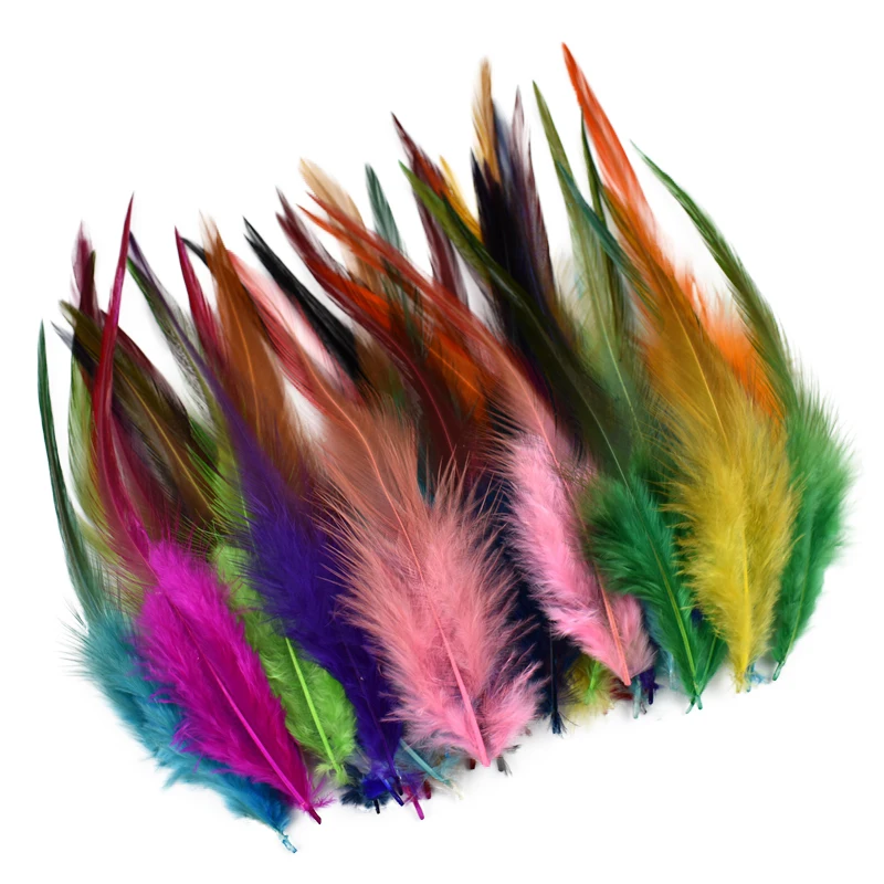 20Pcs Colored Pheasant Feathers for Crafts Jewelry Dream Catcher Natural Chicken Cock Carnival Handicraft Accessories Decoration