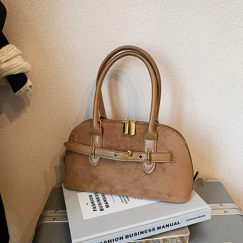 Autumn Frosted Small Bag For Wen 2024 New Versatile Crossbody Bag Fi Hand-held Shell Bag Belt Buckle Coin Purse Z250515