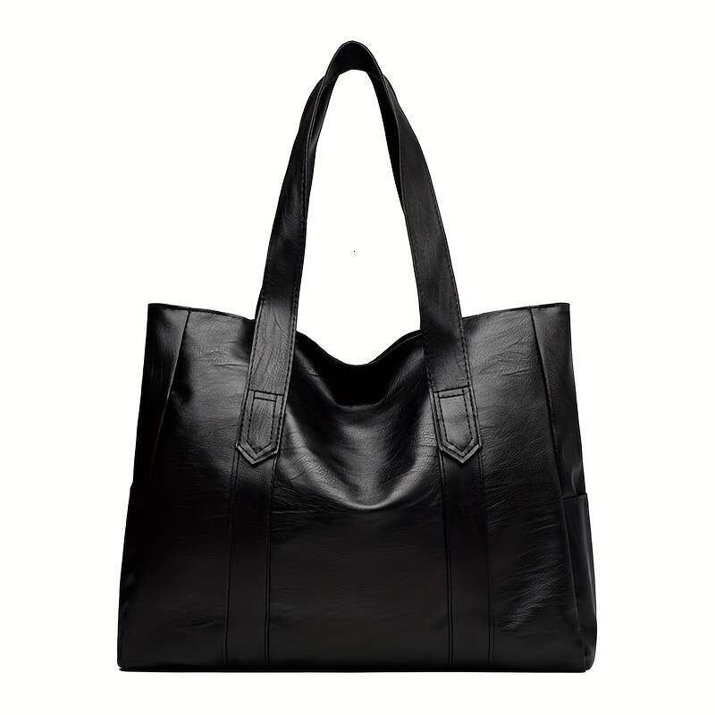 Chic Women's Tote Bag - Spacious & Versatile Shoulder Handbag, Durable Faux Leather with Zip Closure, Available in Light Brown/Black