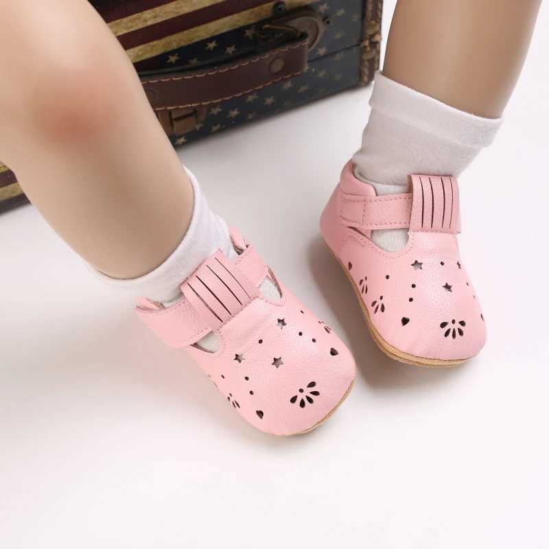 New Pink Baby Girl First Step Shoes Baby Moccasins Soft Bottom Rubber Anti slip Preschool First Step Walker Baby Boots Girl Sh W241114