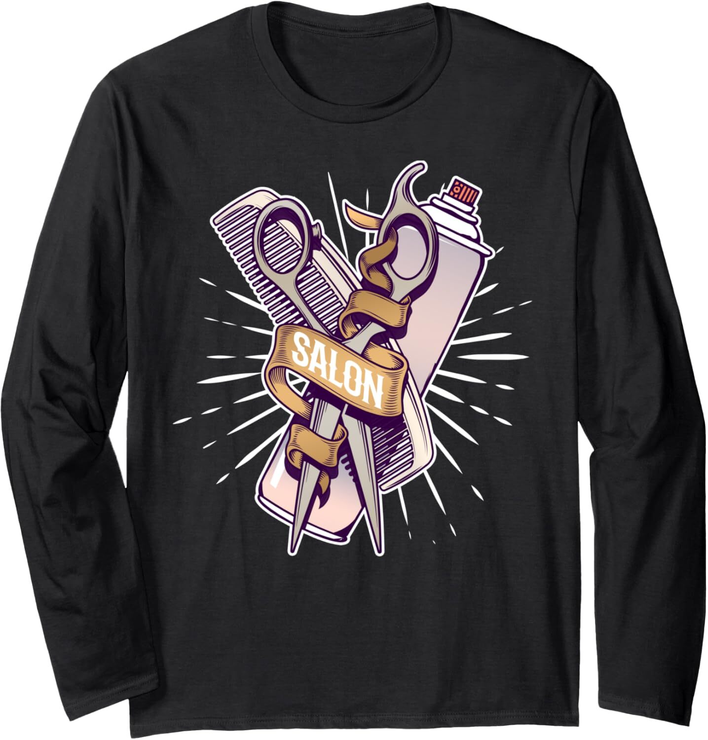 Long Sleeve Shirts for Men sweatshirt Funny Hairdresser Salon Styling Equipment Gift Long Sleeve T-Shirt T shirt Tee Streetwear Casual tops clothes