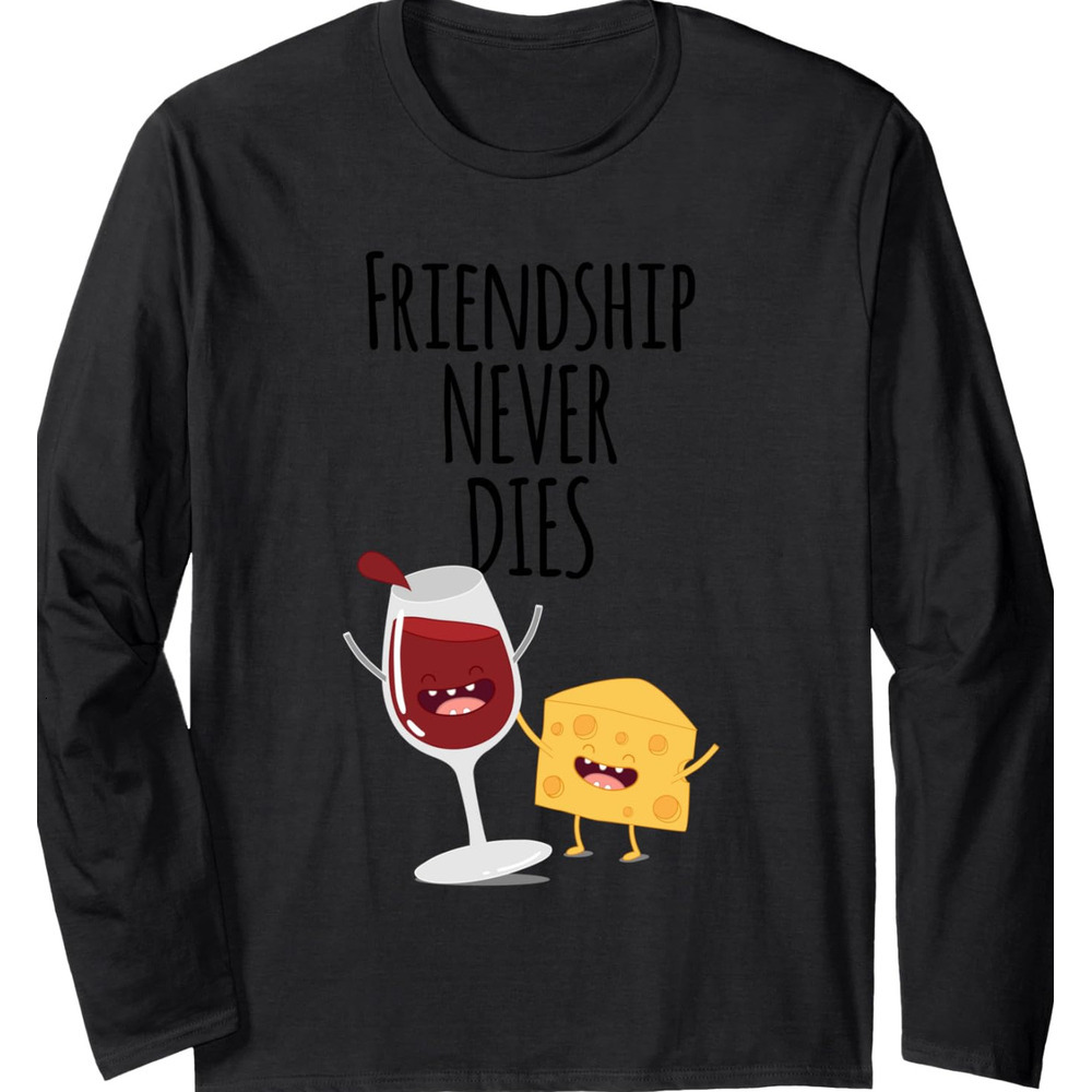 Long Sleeve Shirts for Men sweatshirt Cute Friendship BFF Birthday Gift for Friends Long Sleeve Tee Streetwear Casual tops clothes fashion