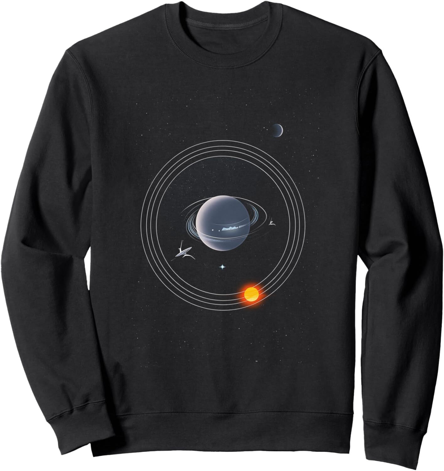 Long Sleeve Shirts for Men sweatshirt Planet Space Galaxy Universe System Astronomy Cool Sweatshirt T shirt Tee Streetwear Casual tops clothes