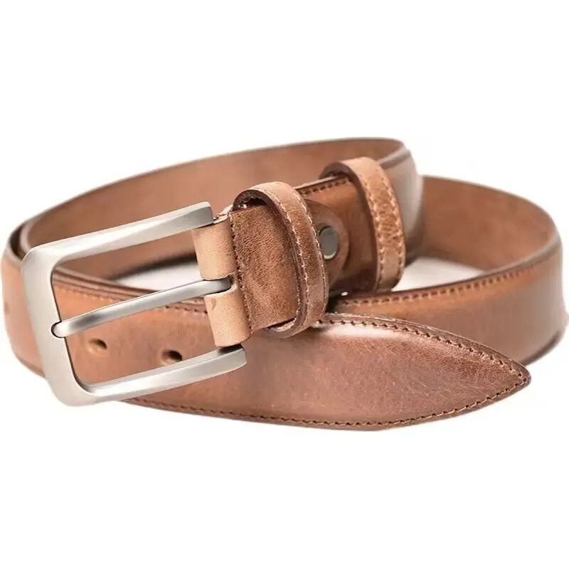 3.3CM Mens Belt Fashion Mens er Denim Jeans Mens Belt Pin Buckle Cummerbundles Ceinture Homme 241115