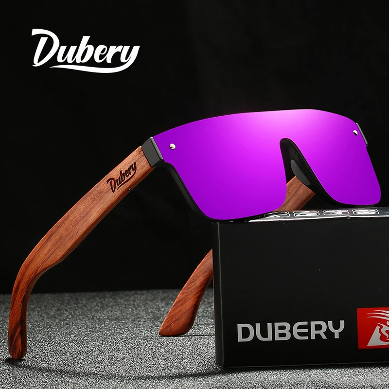 DUBERY Natural Wood Sunglasses Mens Polarized Fashion Sunglasses Natural Wood Oculos De Sol Masculino 219 241114
