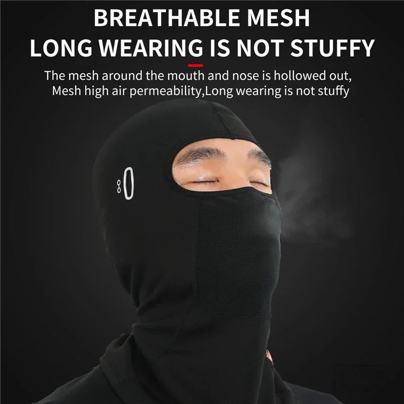 WEST BIKING Thermal Mens Hat Winter Cycling Equipment Windproof Motorcycle Helmet Liner Breathable Balaclava Face Mask Headwear 241114
