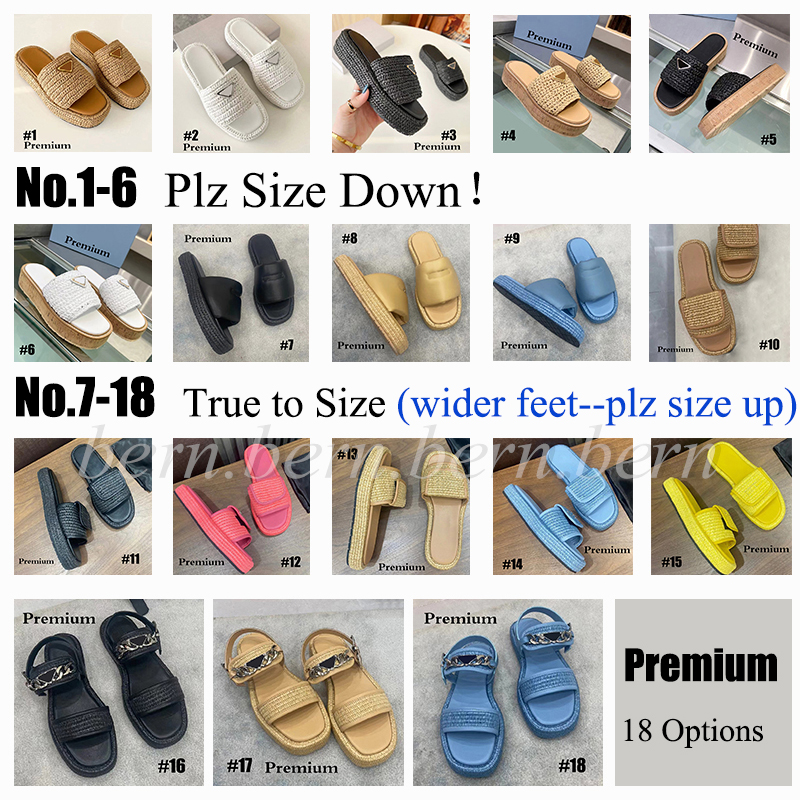 18 Options Premium Quality Fashion Women's Grass Woven Sandals Beach Slides Slippers Shoes for Women
