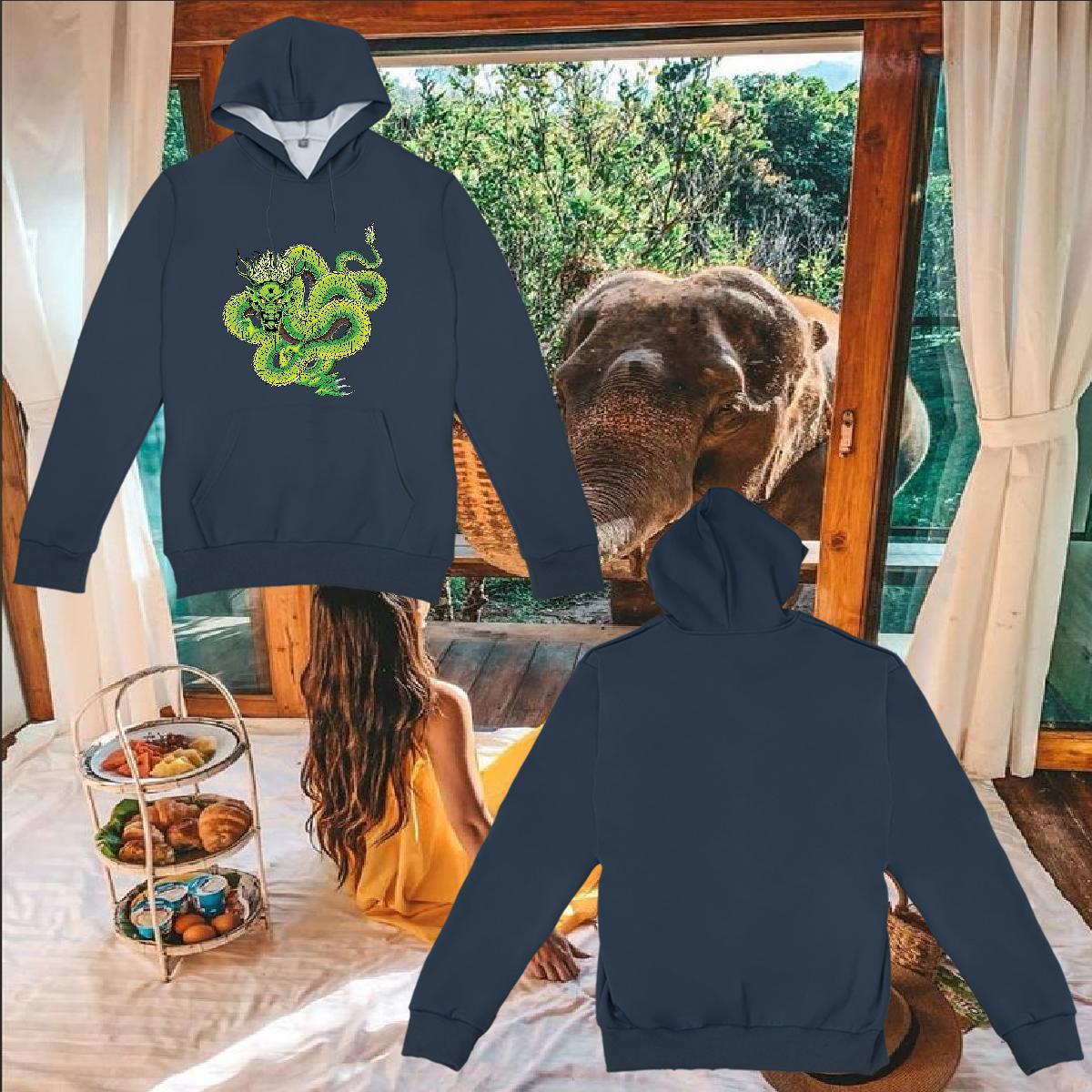 DIY Men Hoodie Graphic Cool Design Men Clothes Hoodie Tops Hoodie Hip Hop Velvet Thick Hooded Collar Breathable