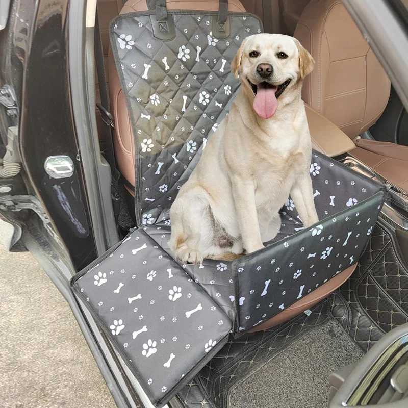 Dog Car Seat Covers Print Pet Dog Carrier Car Seat Cover Carry Cat Puppy Bag Car Travel Folding Hammock Waterproof Dogs Basket Pet Carriers z241115