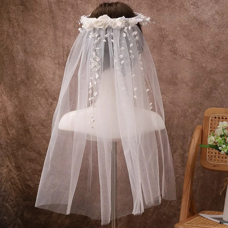 Wedding Veil White Ivory Cathedral Wedding Veil Long Lace Edge Bridal Veil with Comb Wedding Accessories Bridal Veil 241115