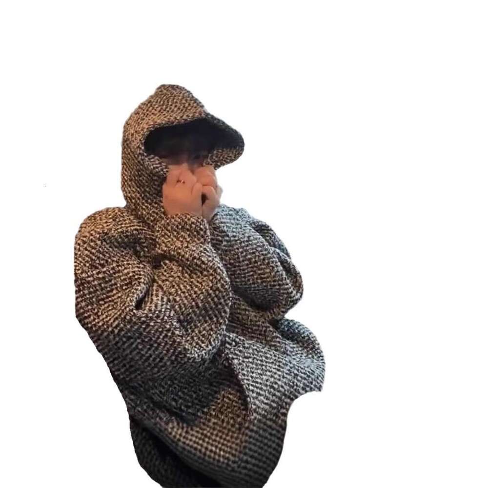 Men's New Hoodie Hooded Spring And Autumn Winter Loose Fashion Brand Woven Versatile Jacket Men's Clothing