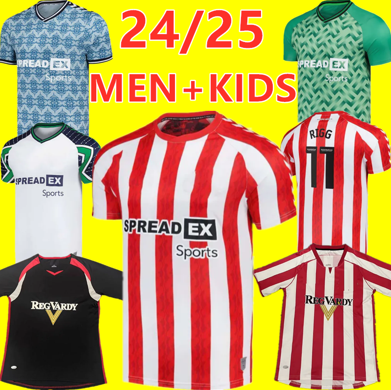 XXXL 4XL 24 25 SUNDERLAND Soccer Jerey CLARKE ROBERTS Retro 1992 2005 2006 JOBE BELGHAM ALESE JOBE EKWAH BALLARO NEIL Fans Uniforms Men kids kit Football Shirt 16-4XL