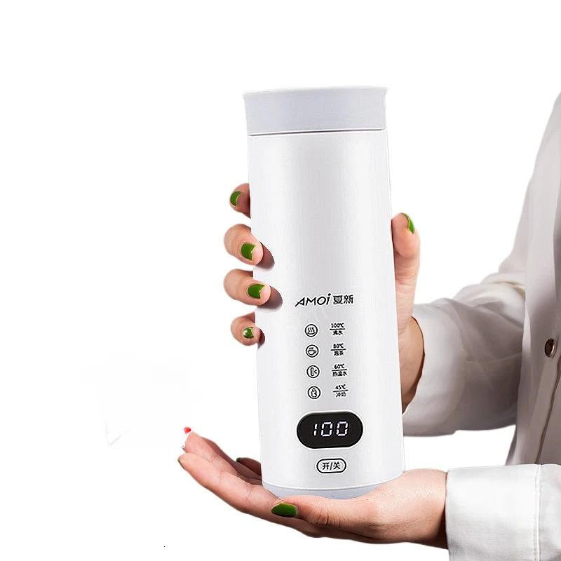 Portable Electric Kettle Thermal Cup Coffee Travel Water Boiler Temperature Control Smart Thermos 241115 W260226