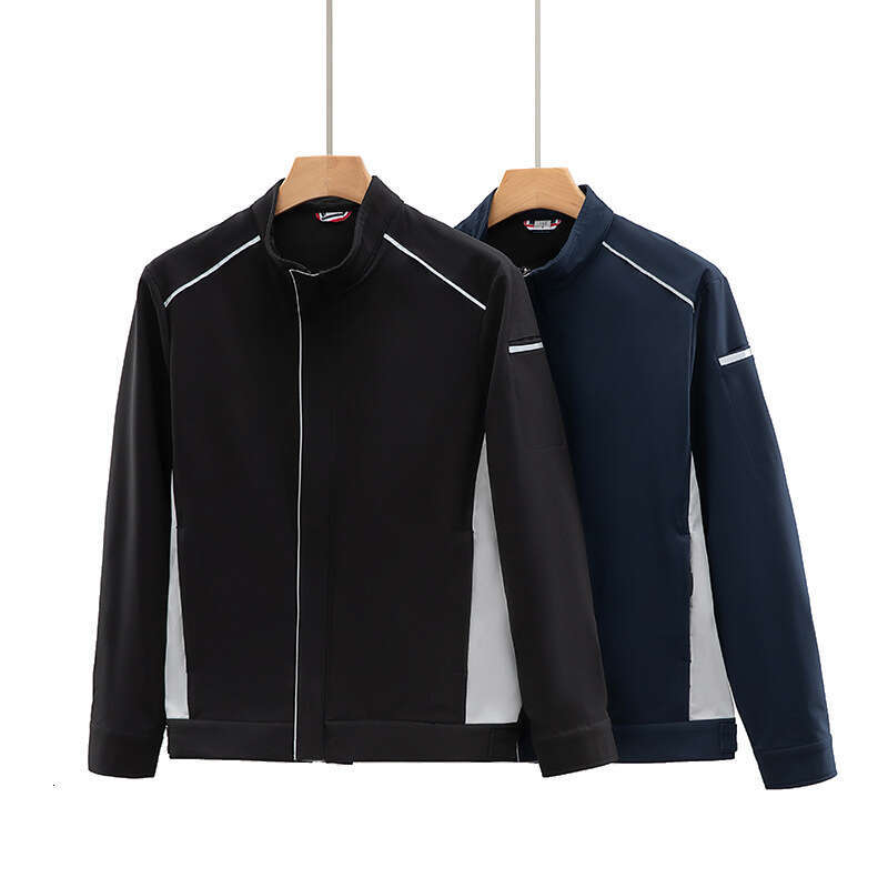 Elastic, Wear-Resistant, Windproof, Waterproof, Reflective Stand Up Collar Autumn And Winter Outdoor Men's Workwear Jacket, Jacket