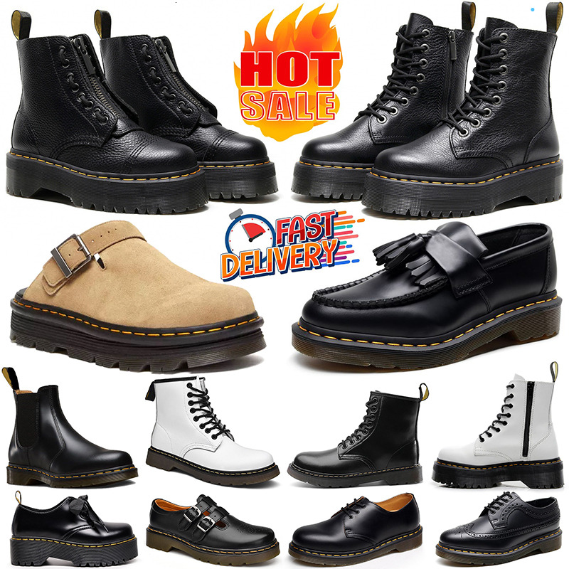 martin boot designer boots for men women martins triple black white classic docmarteen ankle short booties winter snow outdoor warm shoes