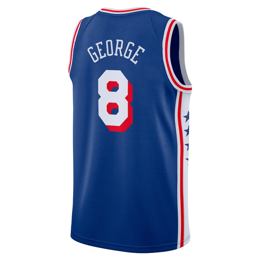 76erss Basketball Jerseys Tyrese Maxey VJ Edgecombe Paul George Joel Embiid Quentin Grimes Kelly Oubre Andre Drummond Dalen Terry Allen Iverson City J