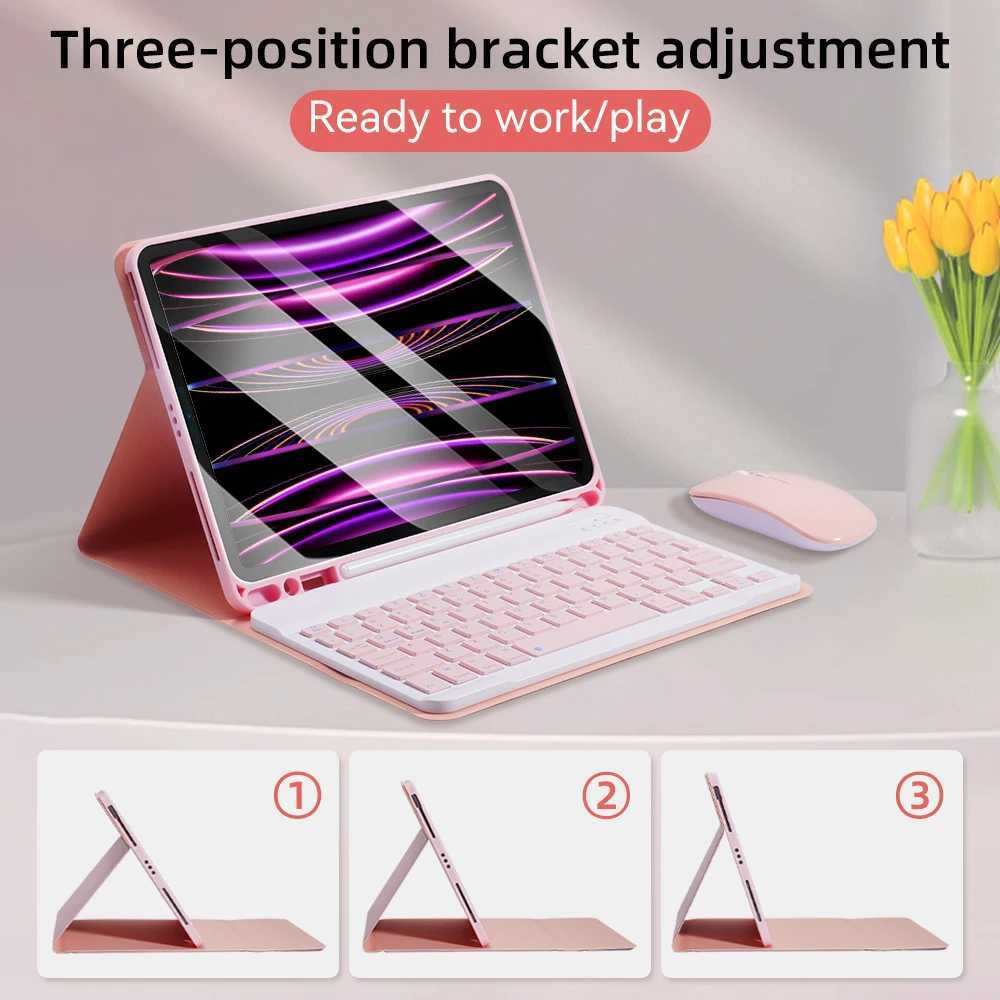 IPad keyboard case for iPad 2024 iPad Air 11 inch 13 inch M2 Pro 11/13 inch M4 Pro 1110.2 9/8/7th 10.5 9.7 Air 3 2 Mini 4 5 case M241115