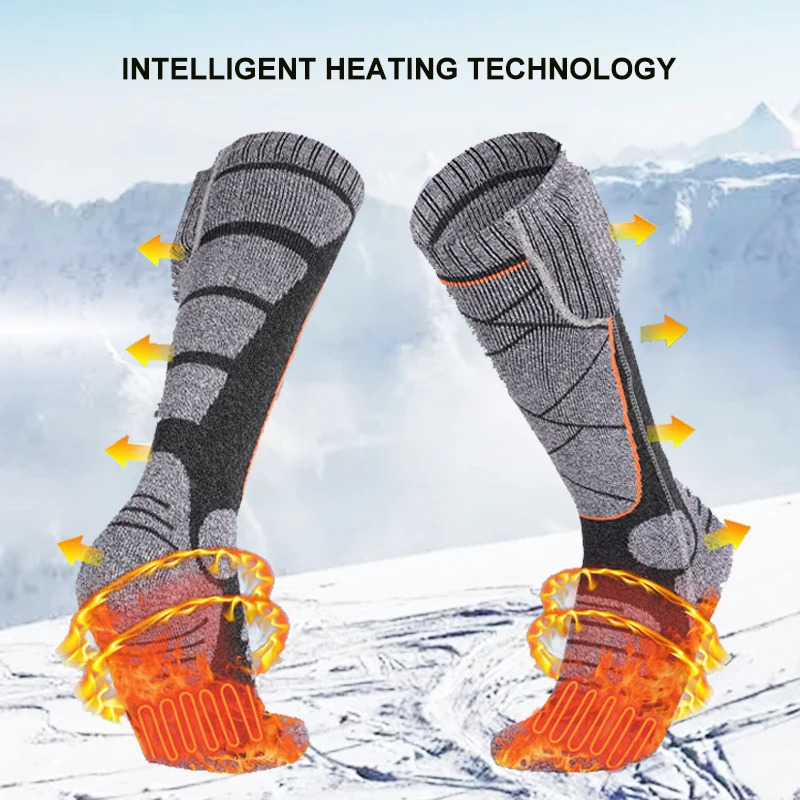5000mAh APP Control Self Heated Socks Winter Ski Thermal Socks Cycling Warm Sock Mens Womens Heating Foot Warmer Electric Sock 241115