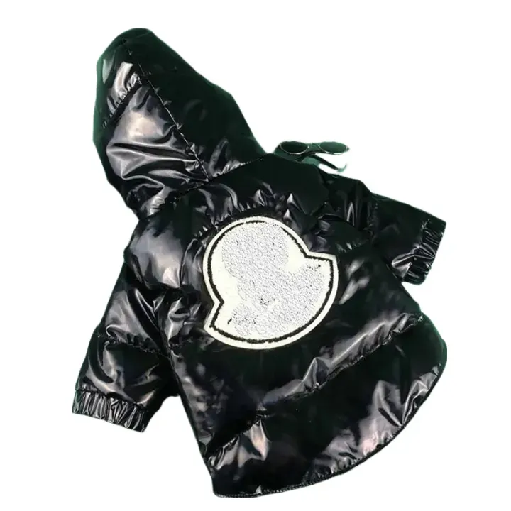 designer clothes suit pet down jacket dog fluffy coat classic brand winter puppy cat French bulldog Chihuahua Schnauzer wholesale 03