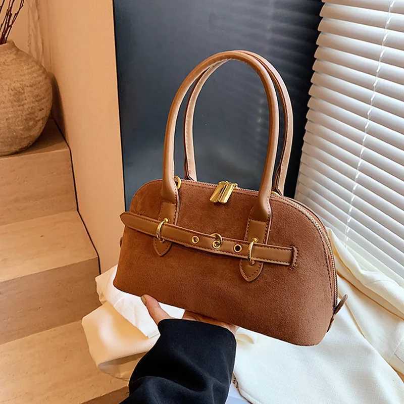 Autumn Frosted Small Bag For Wen 2024 New Versatile Crossbody Bag Fi Hand-held Shell Bag Belt Buckle Coin Purse Z250515