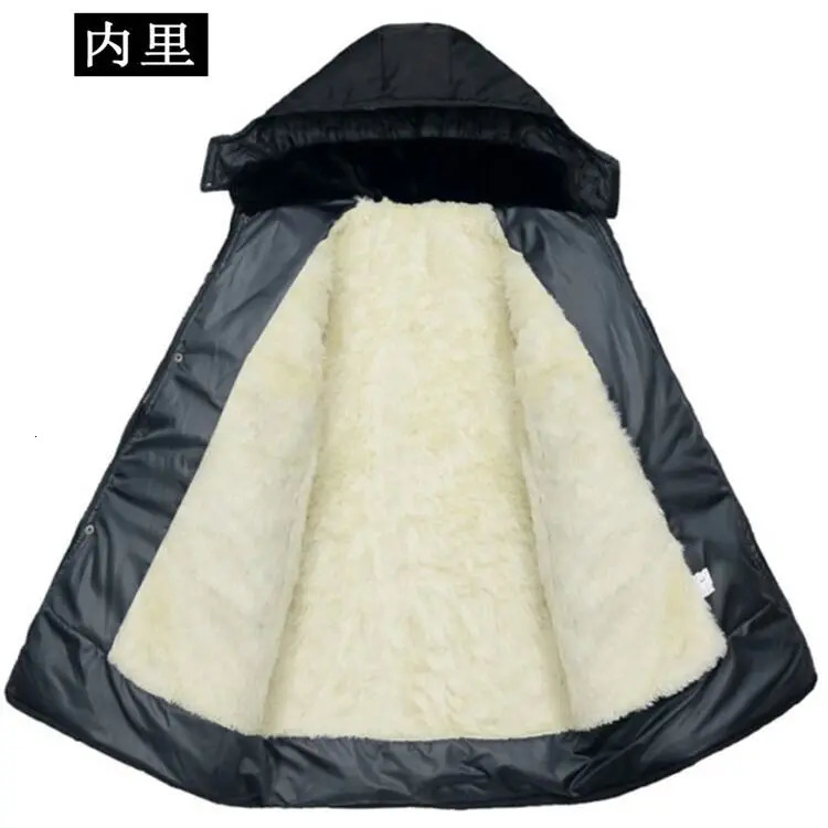 Waterproof Winter Jacket Men Hoodied Parka Warm Coat Thicken Fleece Zipper s Jackets Plus Size 4XL 241115