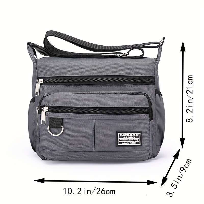 Men's Nylon Backpack: Large - Capacity, Multi - layer, and Waterproof