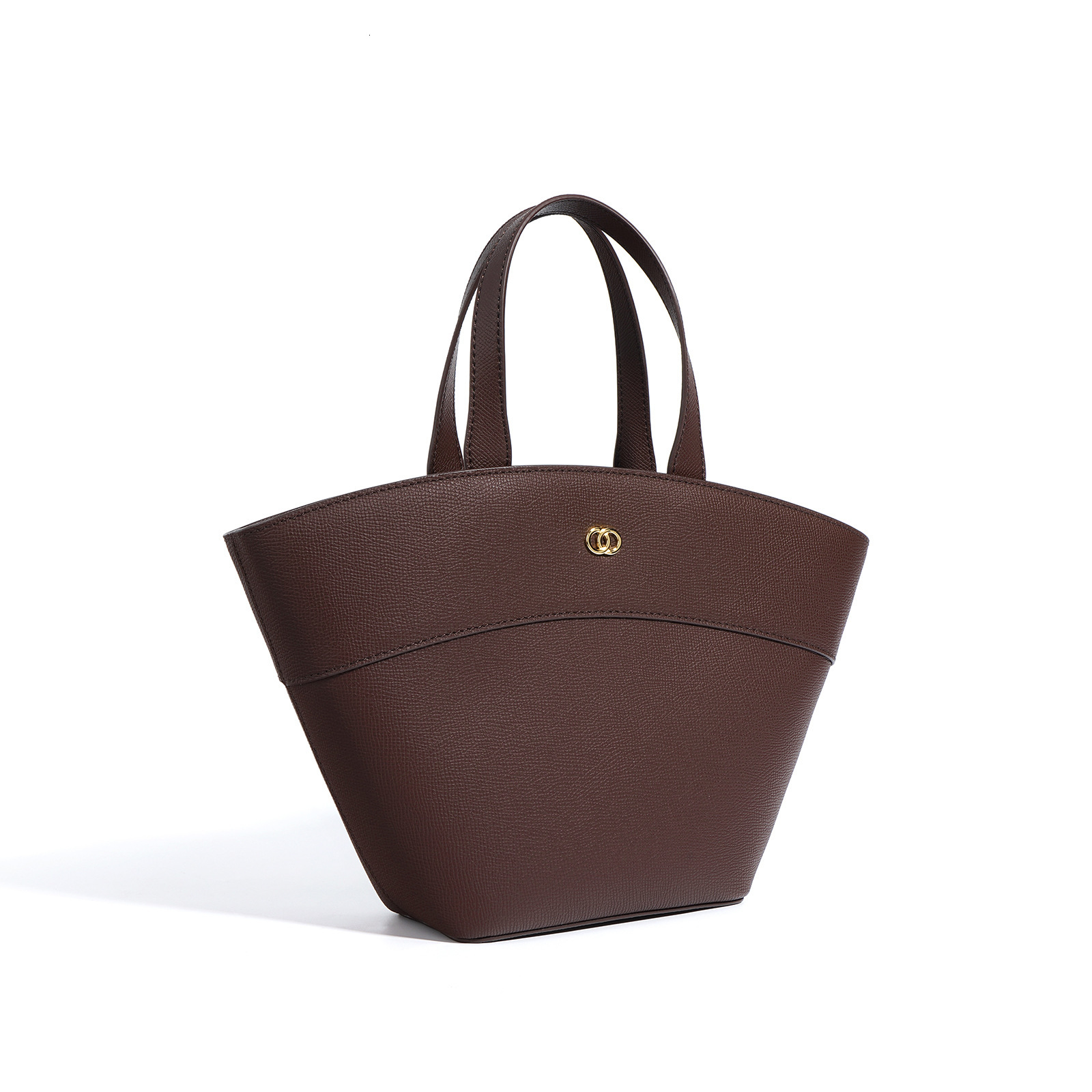 Niche Design Women Genuine Leather Basket Ladies Hand Bag With Compartment Classic Fashion Purse And Handbag dddmymoon