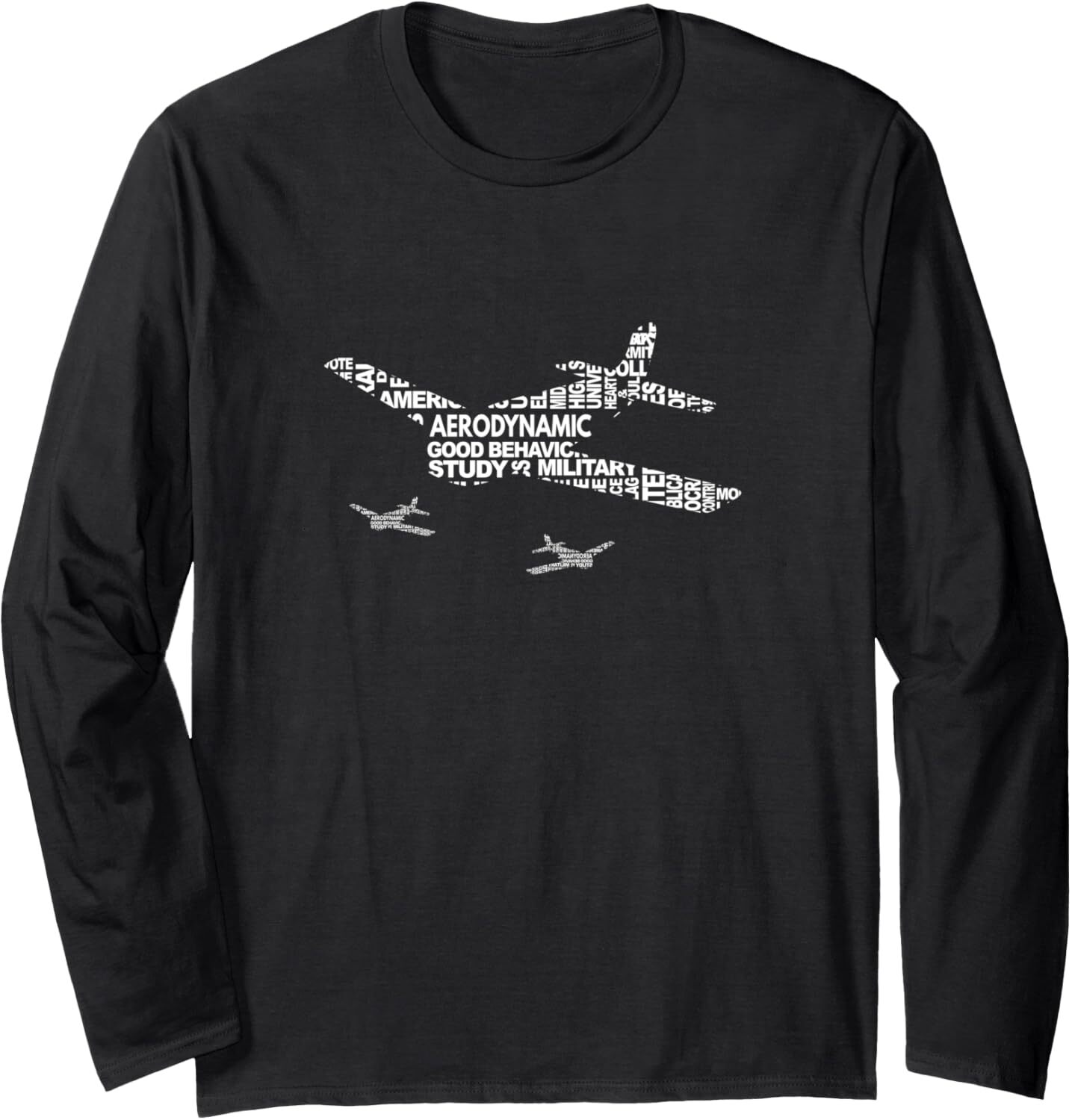 Long Sleeve Shirts for Men sweatshirt Airplane Words Travelling Lover Funny Pilot Gift Long Sleeve Tee Streetwear Casual tops clothes fashion