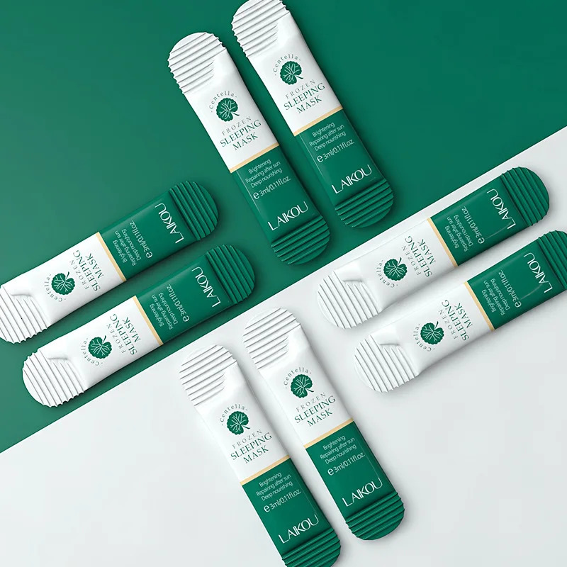 100 pcs LAIKOU Moisturizing Sleeping Mask Sakura Snail Seaweed Centella Face Mask Tendering Nourishing Oil-control Skin Care 241115
