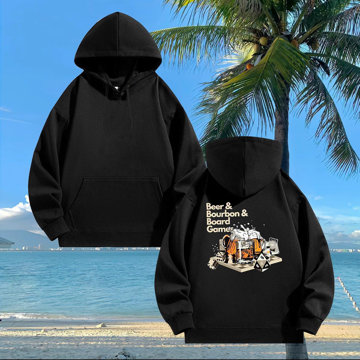 New Arrival Hoodie for Men Custom Printed Comfortable Men's Hooded Sweatshirt Hoody Daily Wear Thick Plush Breathable