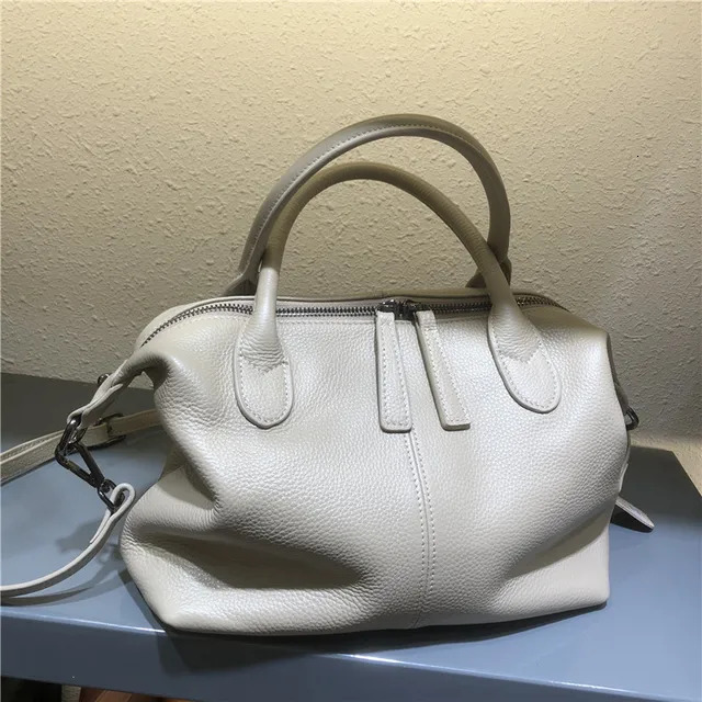 Handbag Genuine Leather Bags For Women Casual Totes Solid Large Daily Shoulder Crossbody Bag Female Mochila Genuine Leather BagVoyage