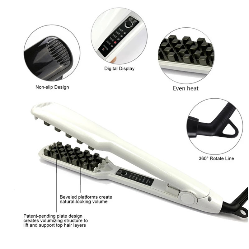 Fluffy Curling Iron Corn Beard Perm Grid Splint Electric Hair Root Negative Ion Curler 241115