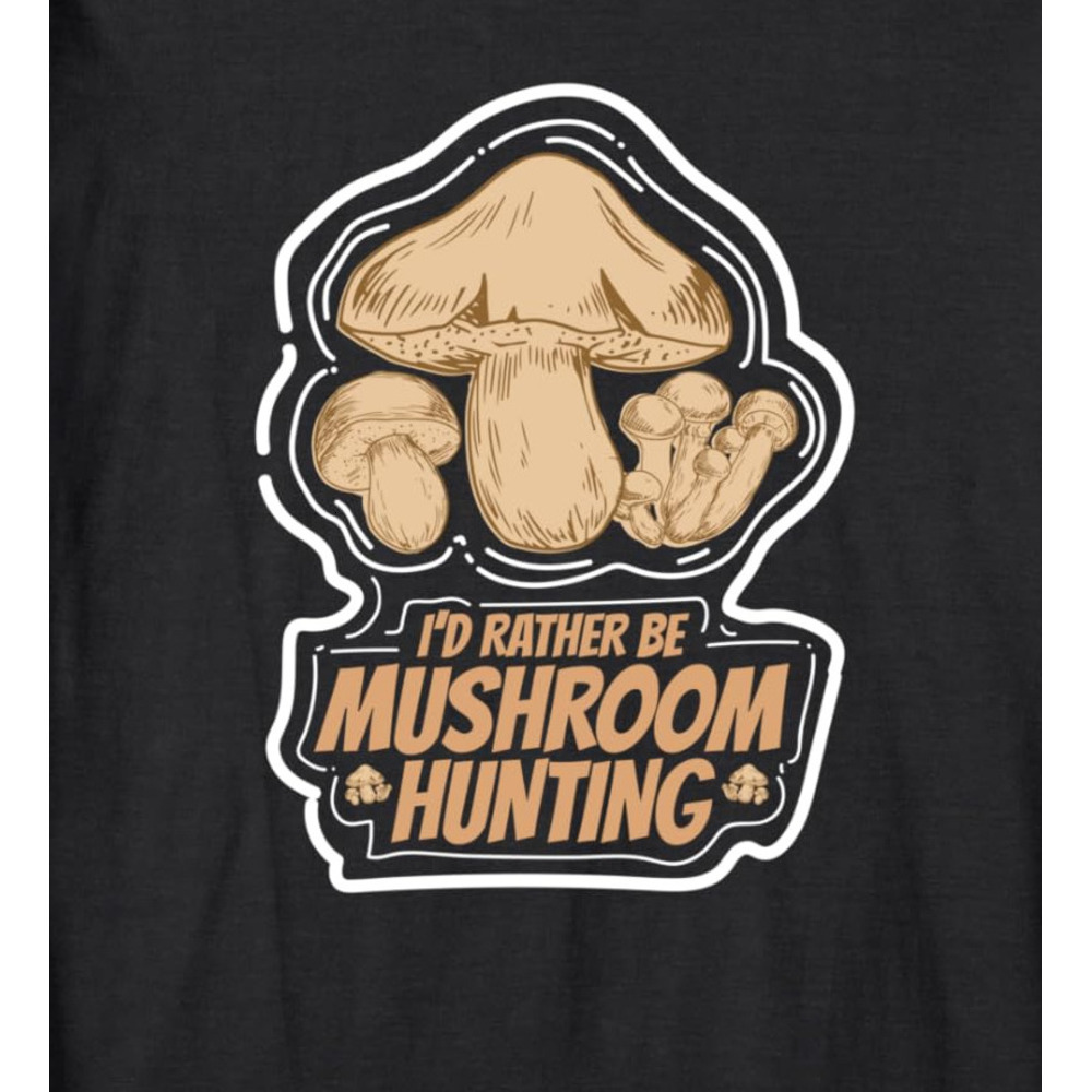 Long Sleeve Shirts for Men sweatshirt Id Rather Be Mushroom Hunting Mushroom Lover Gift Long Sleeve T-Shirt T shirt Tee Streetwear Casual tops clothes
