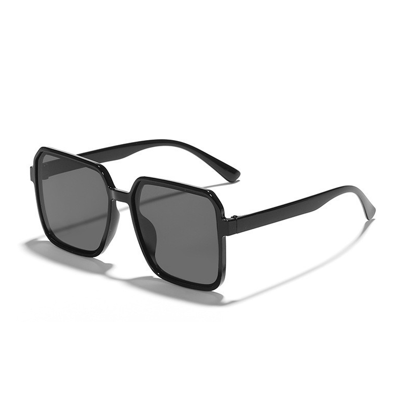 Women's Fashionable Large Frame Square Plastic Full Rim Sunglasses Full Glasses for Travelling and Taking Photos Designer Sunglasses Polarized uv