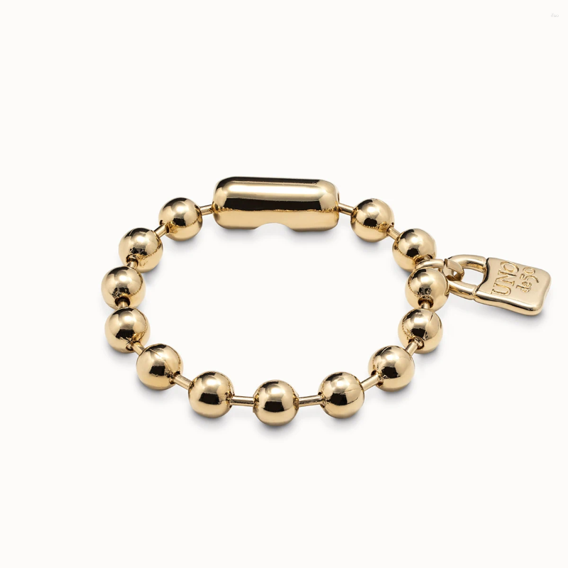 Ladies Charm Bracelets GoldPlated Vintage Charm Bracelet with Beaded Chain and Padlock Spanish Inspired Party Jewelry Z250910