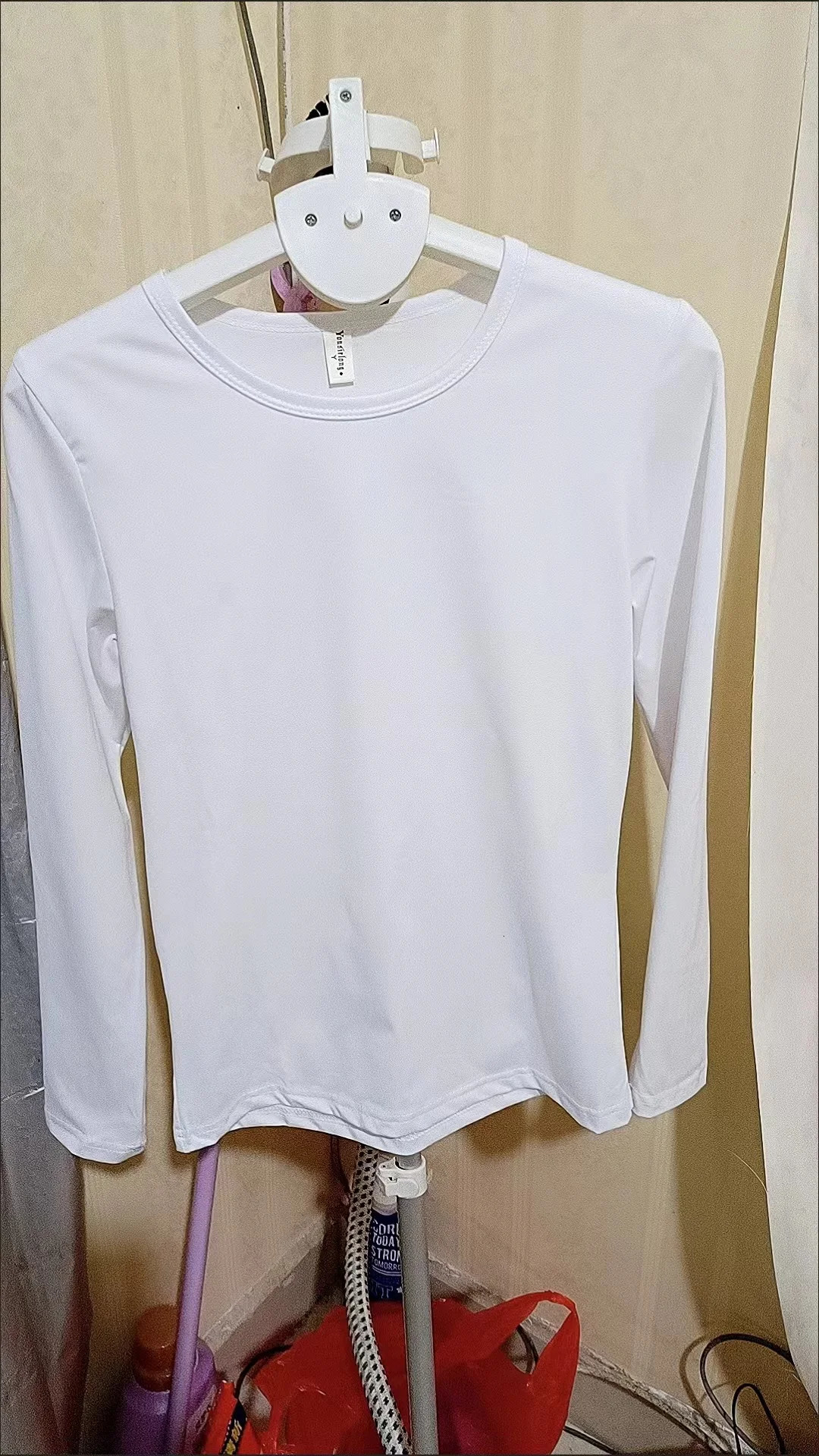 Plain Long Sleeve Korean Undershirt Man Tee Tops White Tshirt for Men Casual Tees Slim Fit Tshirts Black O Neck 241108