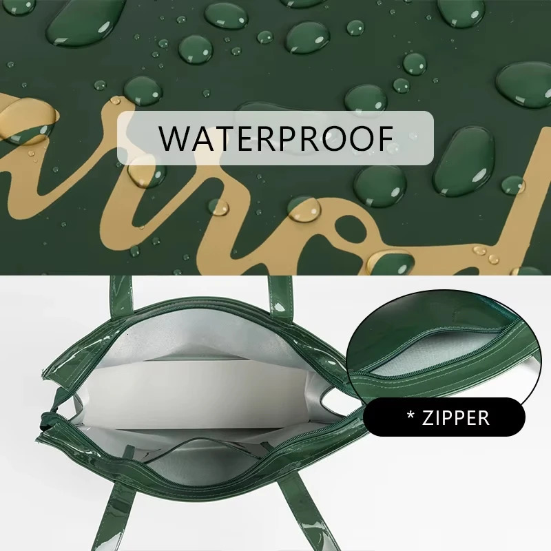 PVC Handbags: Large Capacity Waterproof Summer Shoulder Bag For New Hot Beach & Travel Fashion bags