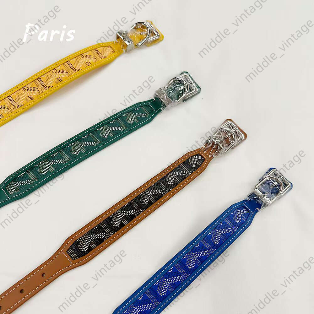 Designer Leash Apparel High-end Top-grade Cowhide Pet Dog Fashion Collar Set Gift Box