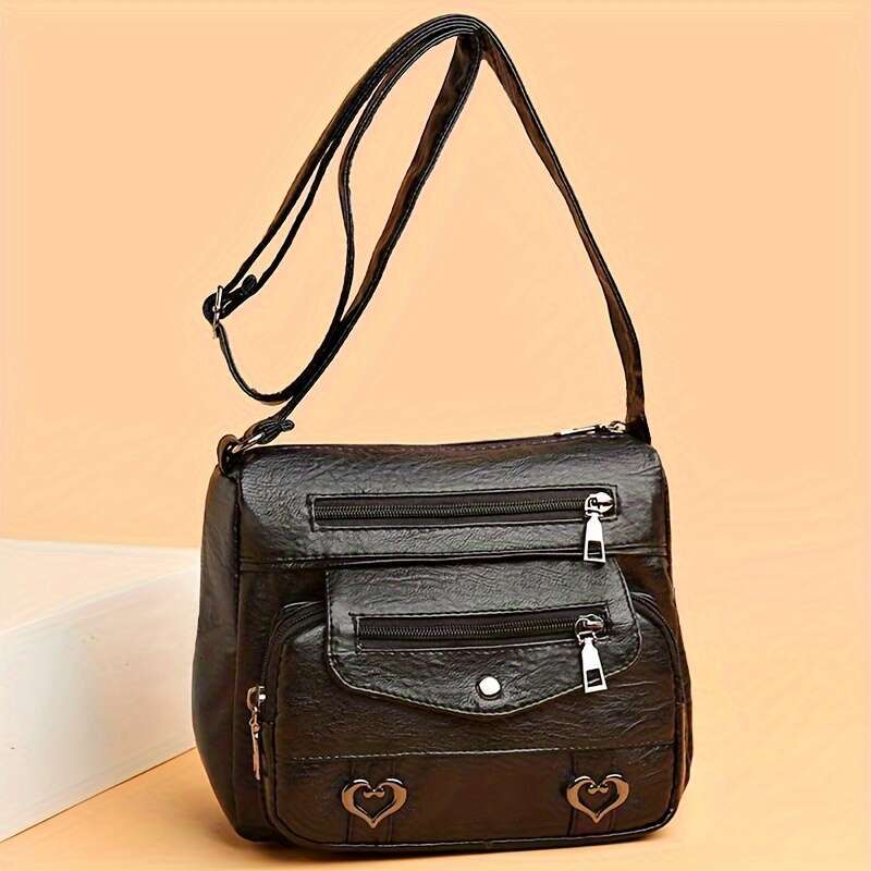 2025S Designer S New Model Fashion Crossbody Bag With Multiple Pockets Soft Shoulder Sg Purse For Middle Aged And Elderly Ladies Elegant Mom Handbag
