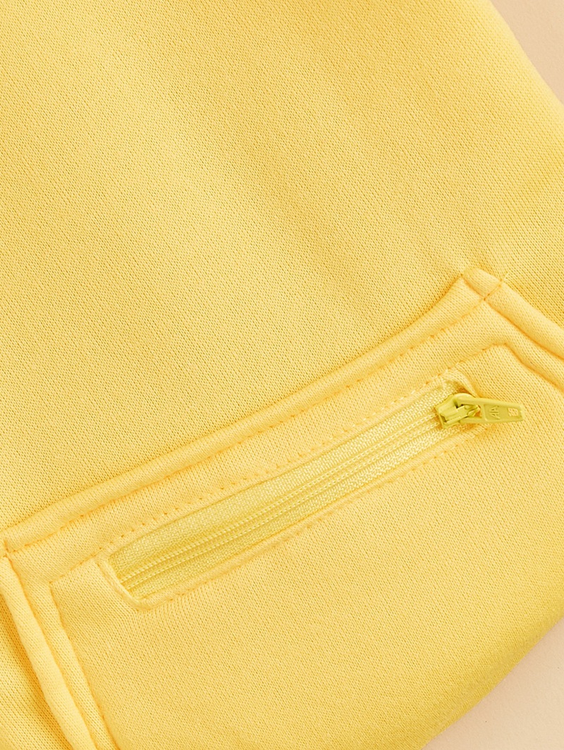 Pet Bipod Sports Solid Color Pocket Zipper Dog Cat Corgi Bear Wear Hoodies Doggy Apparel