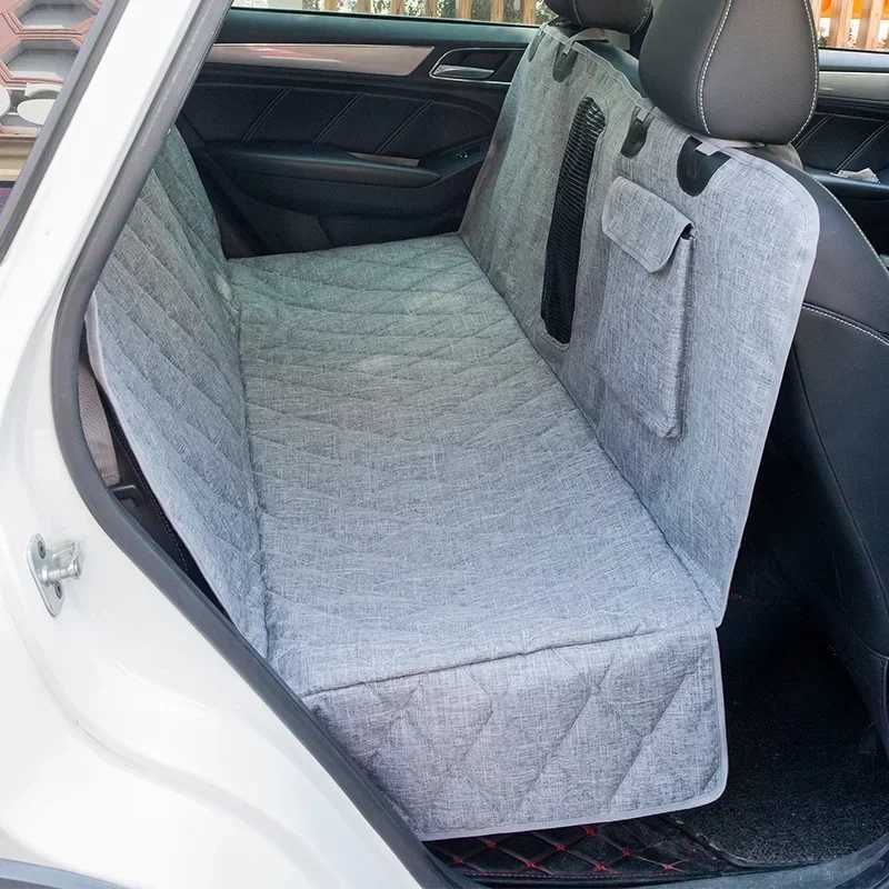 Dog Car Seat Covers Universal Dog Car Seat Cover Waterproof Pet Car Seat Back Row Dog Pad Hammock Vehicle Rear Cover Cushion for Dogs Safety Pad z2411