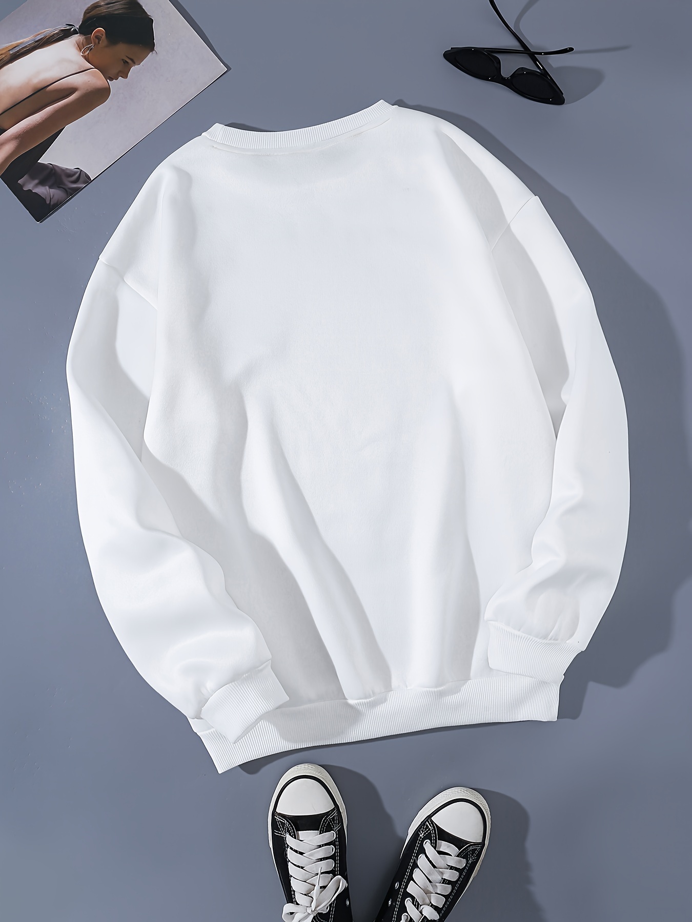 Designer's new casual and fashionable street women's sports shirt with inspirational slogan printed pullover, warm and soft hoodie, loose O-